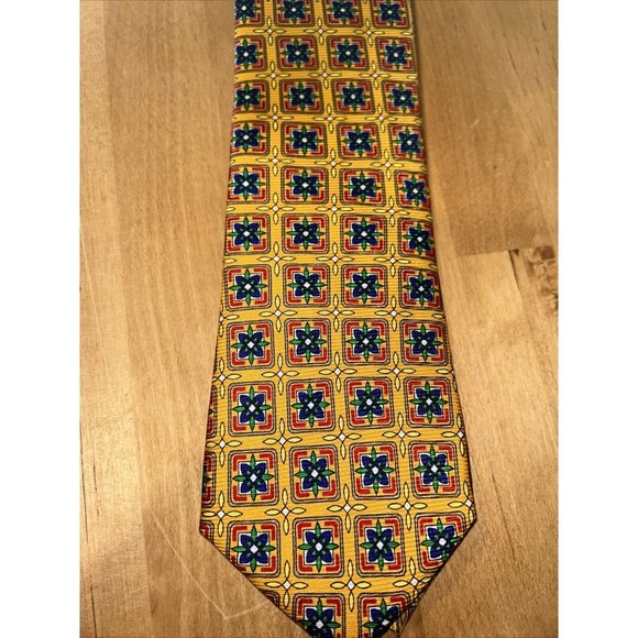 Cape Cod Neckwear Men's 55”x3" Vibrant Multi Color Silk Tie - Picture 5 of 7